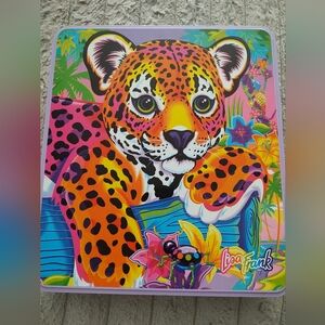 Vintage 90s Y2K  Lisa Frank Vibrant Leopard tin With Original Beads